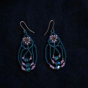 Light beaded earrings